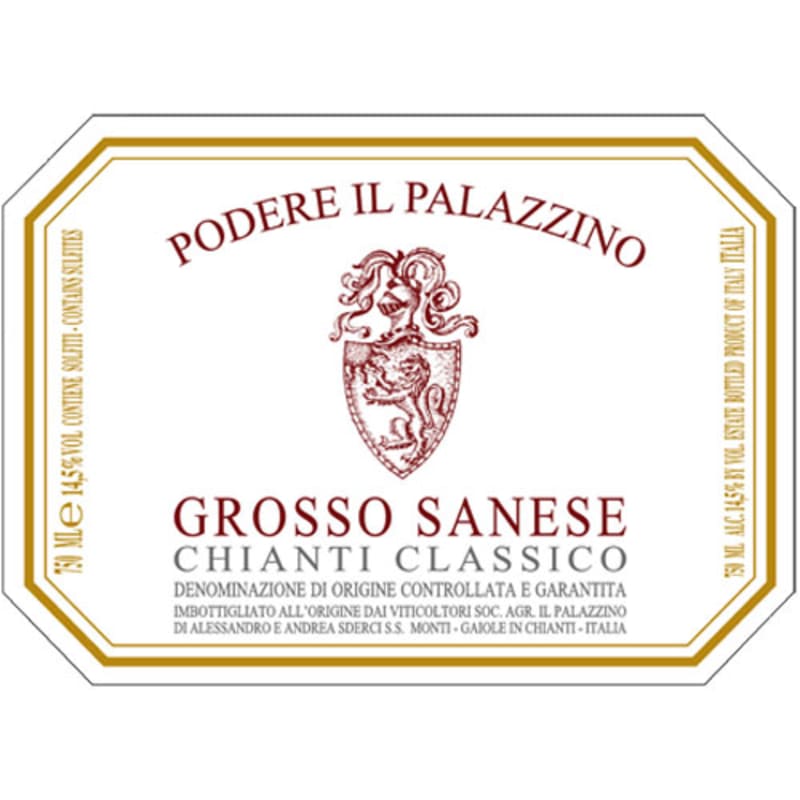 Podere Il Palazzino Chianti Classico Grosso Sanese 2011 Front Label