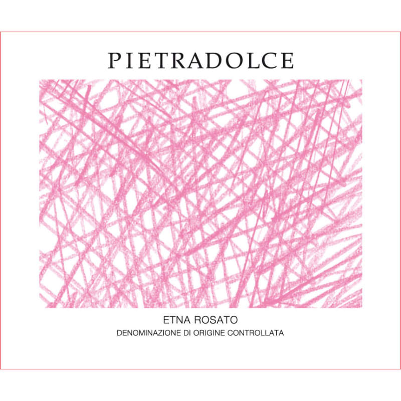 Pietradolce Etna Rosato 2015 Front Label