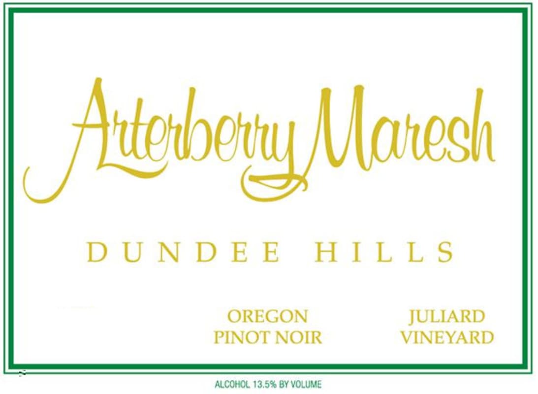 Arterberry Maresh Juliard Vineyard Pinot Noir 2012 Front Label