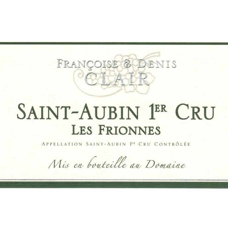 Francoise & Denis Clair Saint Aubin Premier Cru les Frionnes 2014 Front Label