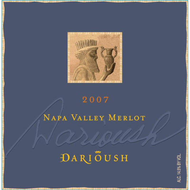 Darioush Signature Merlot 2007 Front Label