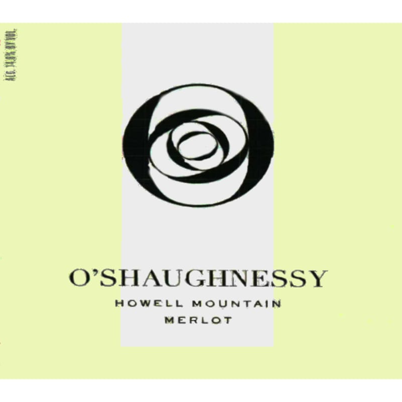 O'Shaughnessy Howell Mountain Merlot 2009 Front Label