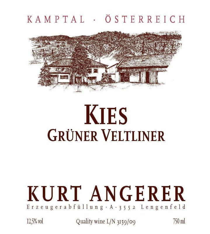 Kurt Angerer Kies Gruner Veltliner 2014 Front Label