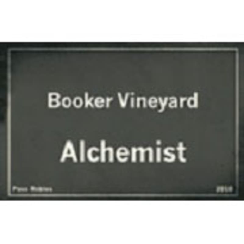 Booker Vineyard Alchemist 2010 Front Label