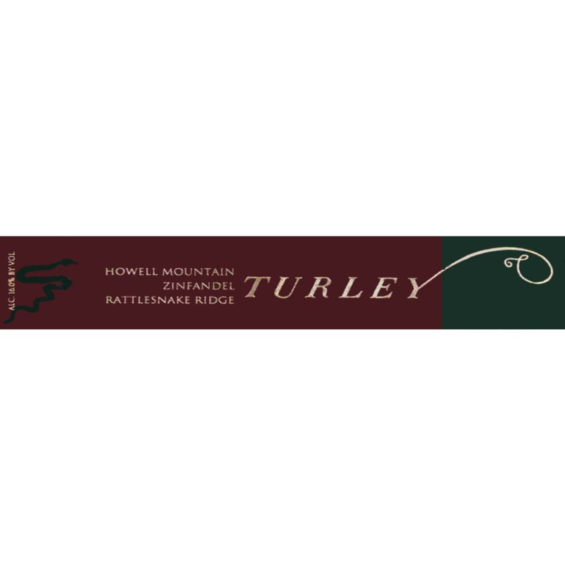 Turley Rattlesnake Ridge Zinfandel 2011 Front Label