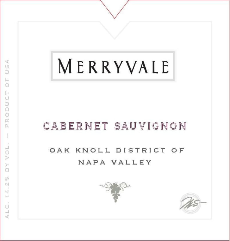 Merryvale Cabernet Sauvignon 2010 Front Label