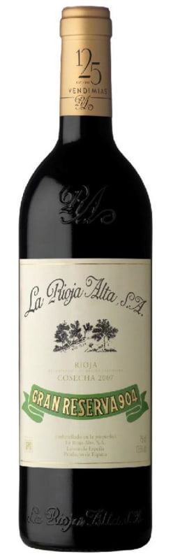 La Rioja Alta Gran Reserva 904 Seleccion Especial Tinto 2007 Front Bottle Shot