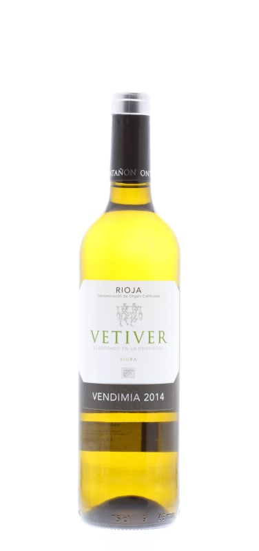 Bodegas Ontanon Viura Vetiver Rioja Blanco 2014 Front Bottle Shot