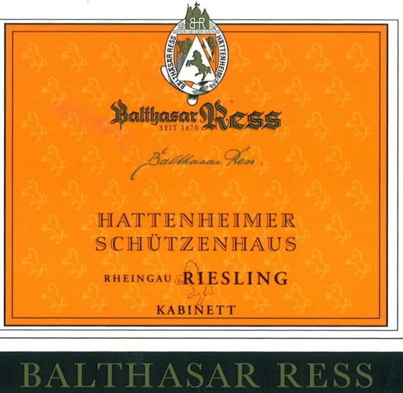 Balthasar Ress Hattenheimer Schutzenhaus Riesling Kabinett 2013 Front Label