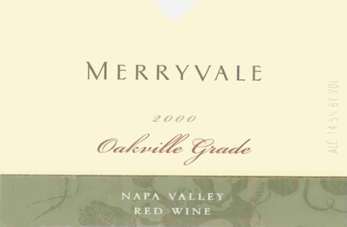 Merryvale Oakville Grade Red Wine 2000 Front Label