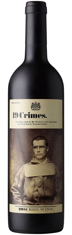 19 Crimes Red Blend 2016 Front Bottle Shot
