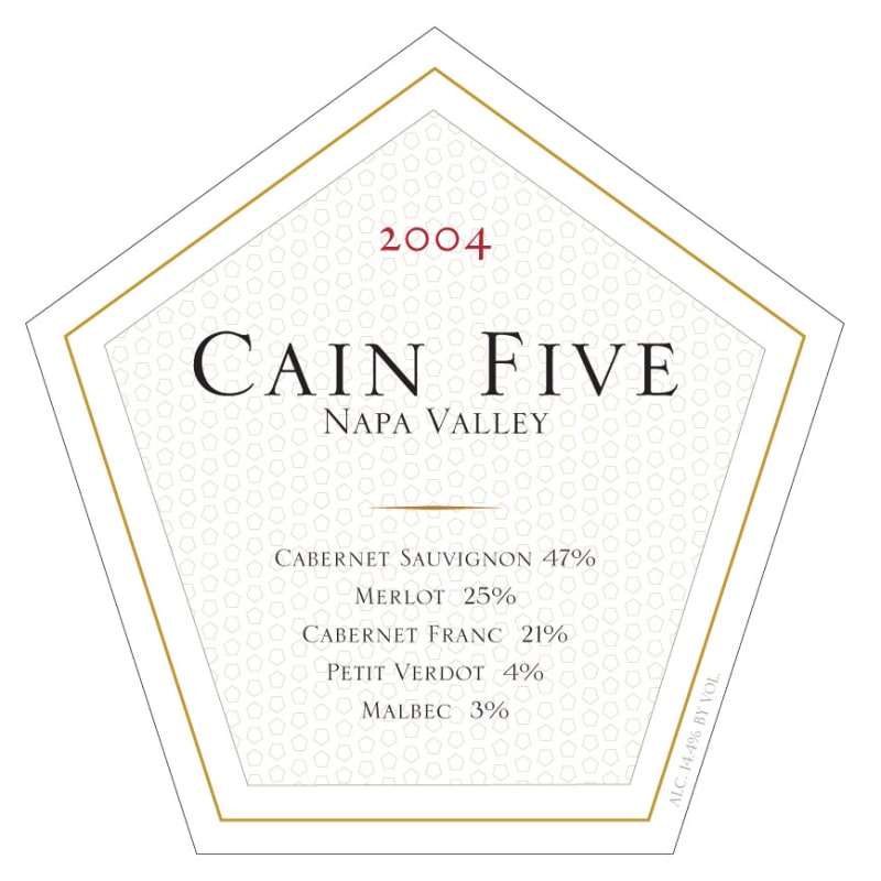 Cain Five 2004 Front Label
