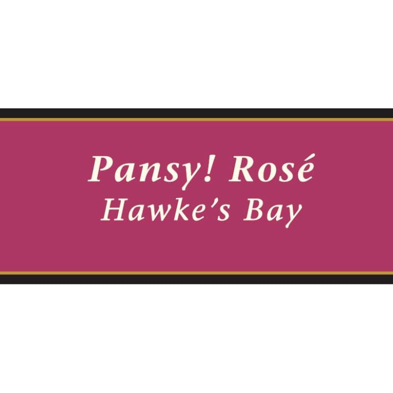 Kim Crawford Pansy Rose 2015 Front Label