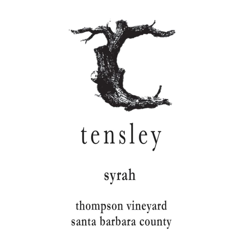 Tensley Thompson Vineyard Syrah 2010 Front Label