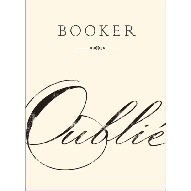 Booker Vineyard Oublie 2014 Front Label