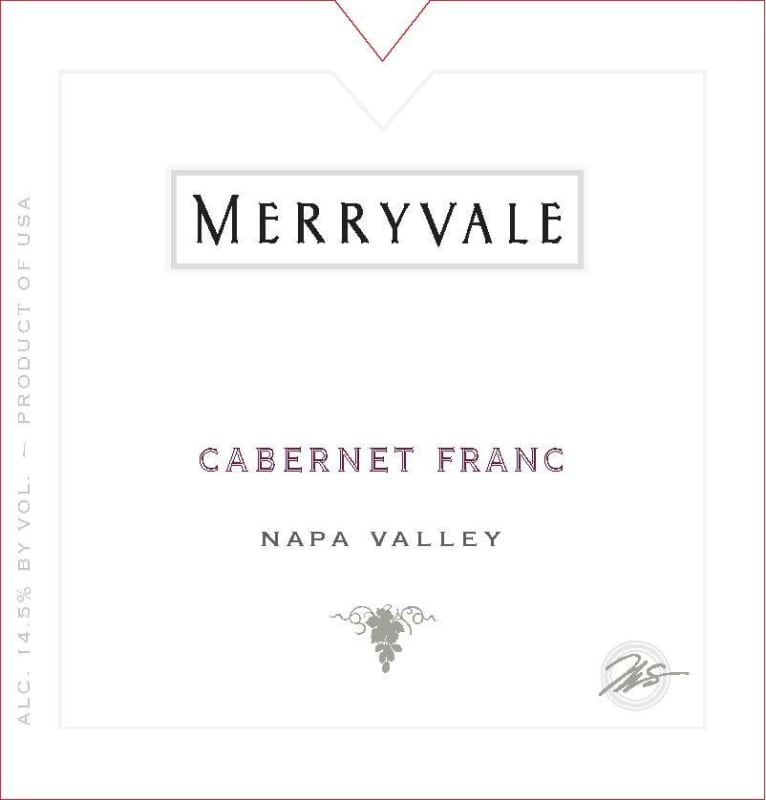 Merryvale Cabernet Franc 2012 Front Label