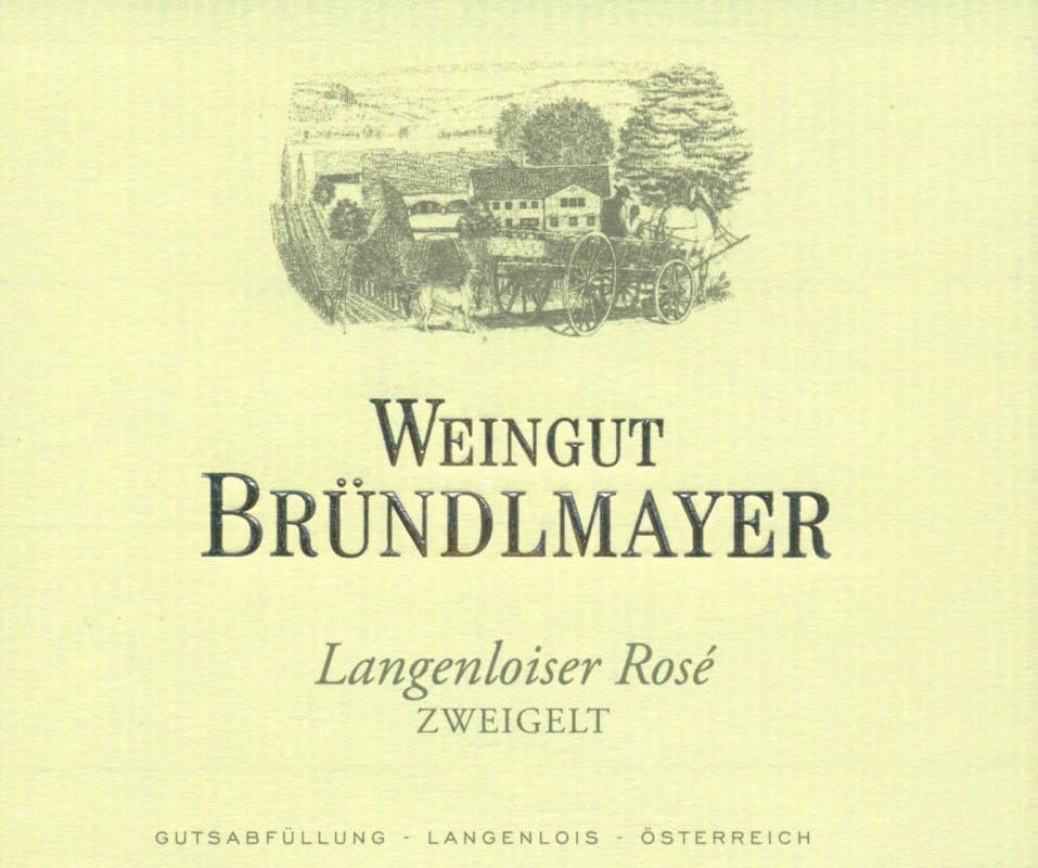 Brundlmayer Langenloiser Rose Zweigelt 2014 Front Label