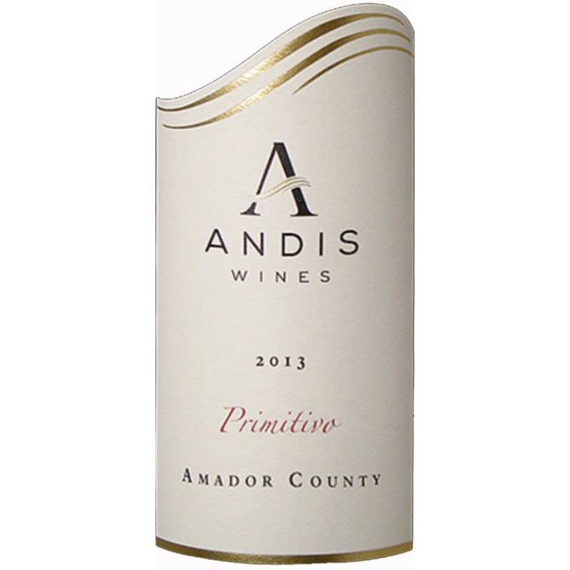 Andis Primitivo 2013 Front Label
