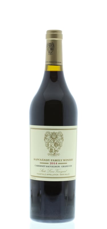 Kapcsandy Family Winery State Lane Cabernet Sauvignon Grand Vin 2014 Front Bottle Shot