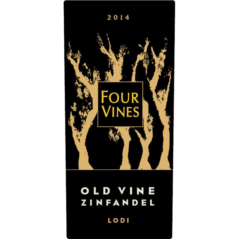 Four Vines Old Vine Zinfandel 2014 Front Label