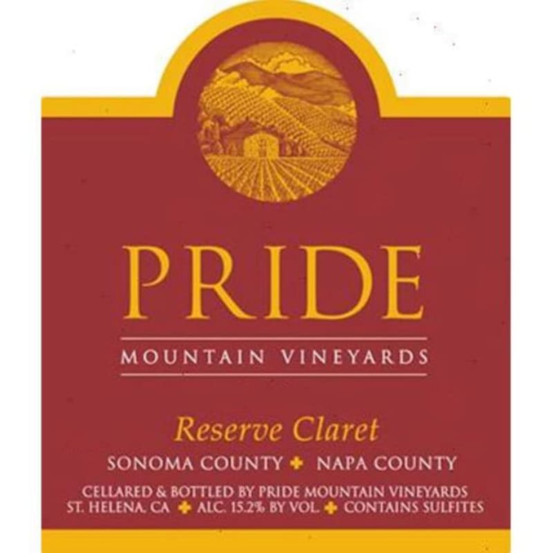 Pride Mountain Vineyards Reserve Claret 2003 Front Label