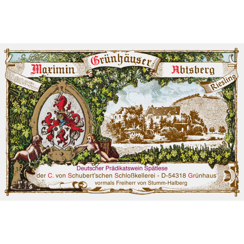 Maximin Grunhaus Abtsberg Riesling Spatlese 2015 Front Label