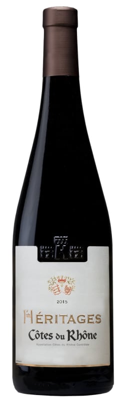 Ogier Heritages Cotes du Rhone Rouge 2015 Front Bottle Shot