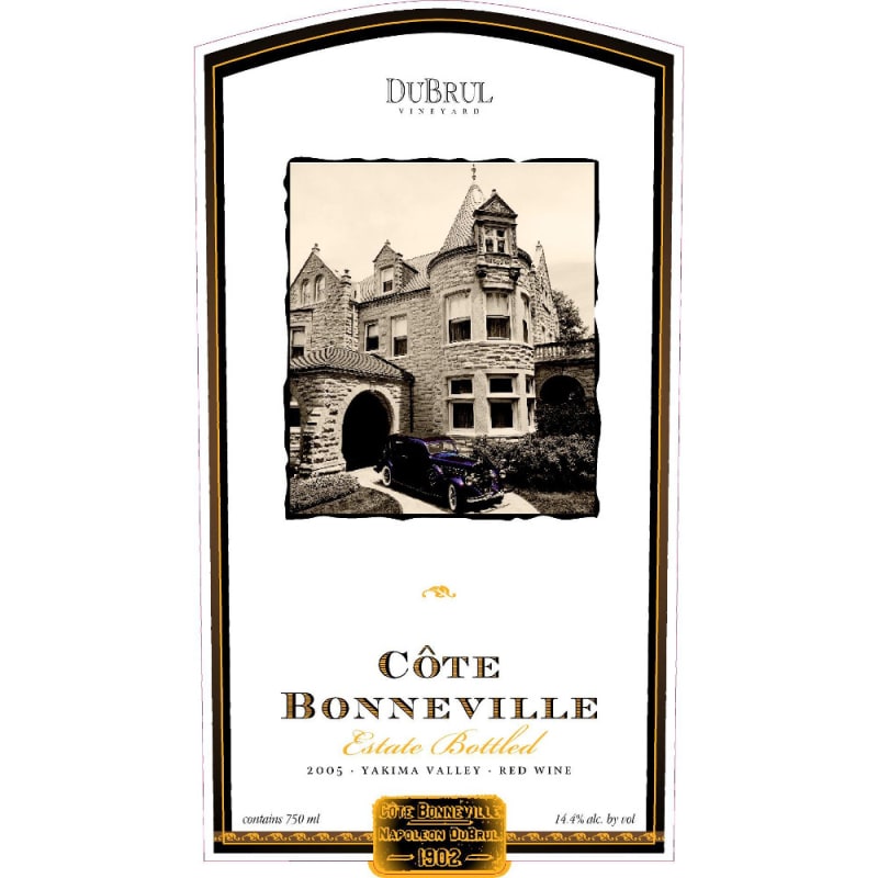 Cote Bonneville Dubrul Vineyard Red Blend 2005 Front Label