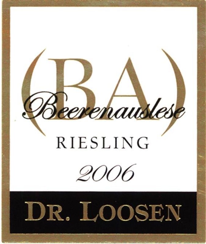 Dr. Loosen Riesling Beerenauslese 2006 Front Label