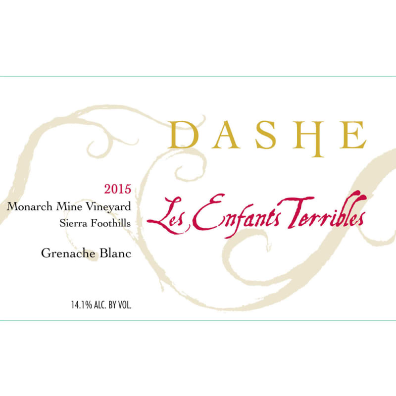 Dashe Grenache Blanc 2015 Front Label