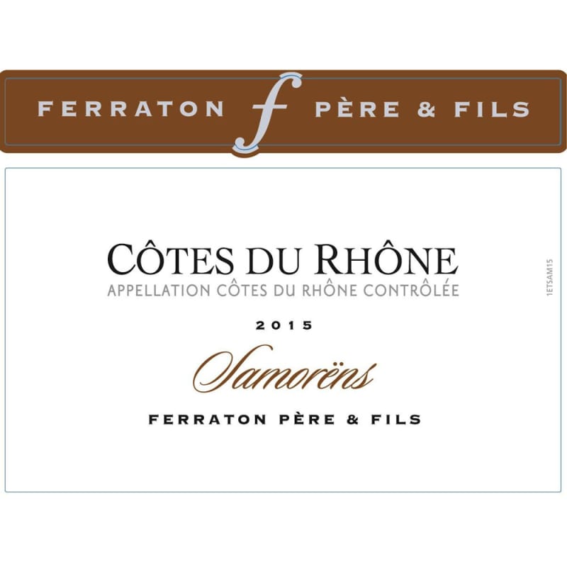 Ferraton Pere & Fils Cotes du Rhone Samorens Blanc 2015 Front Label