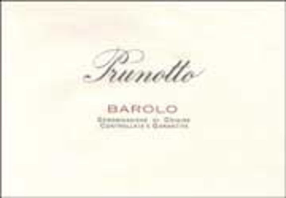Prunotto Barolo 1996 Front Label