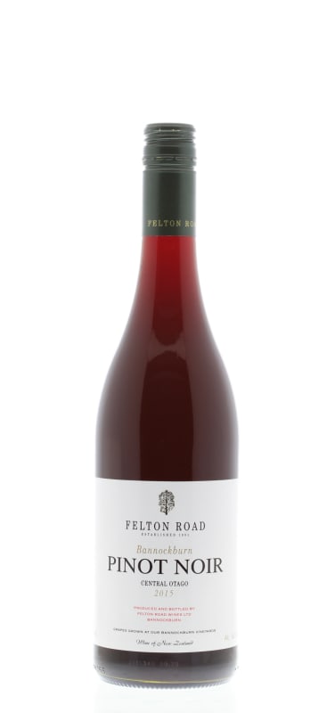Felton Road Bannockburn Pinot Noir 2015 Front Bottle Shot