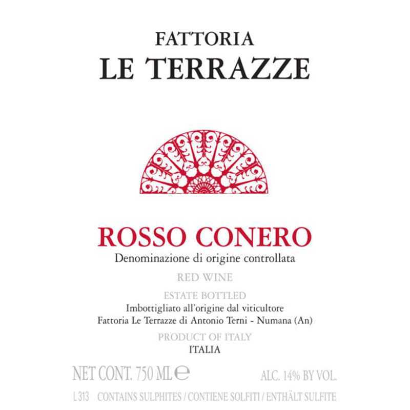 Le Terrazze Rosso Conero 2013 Front Label
