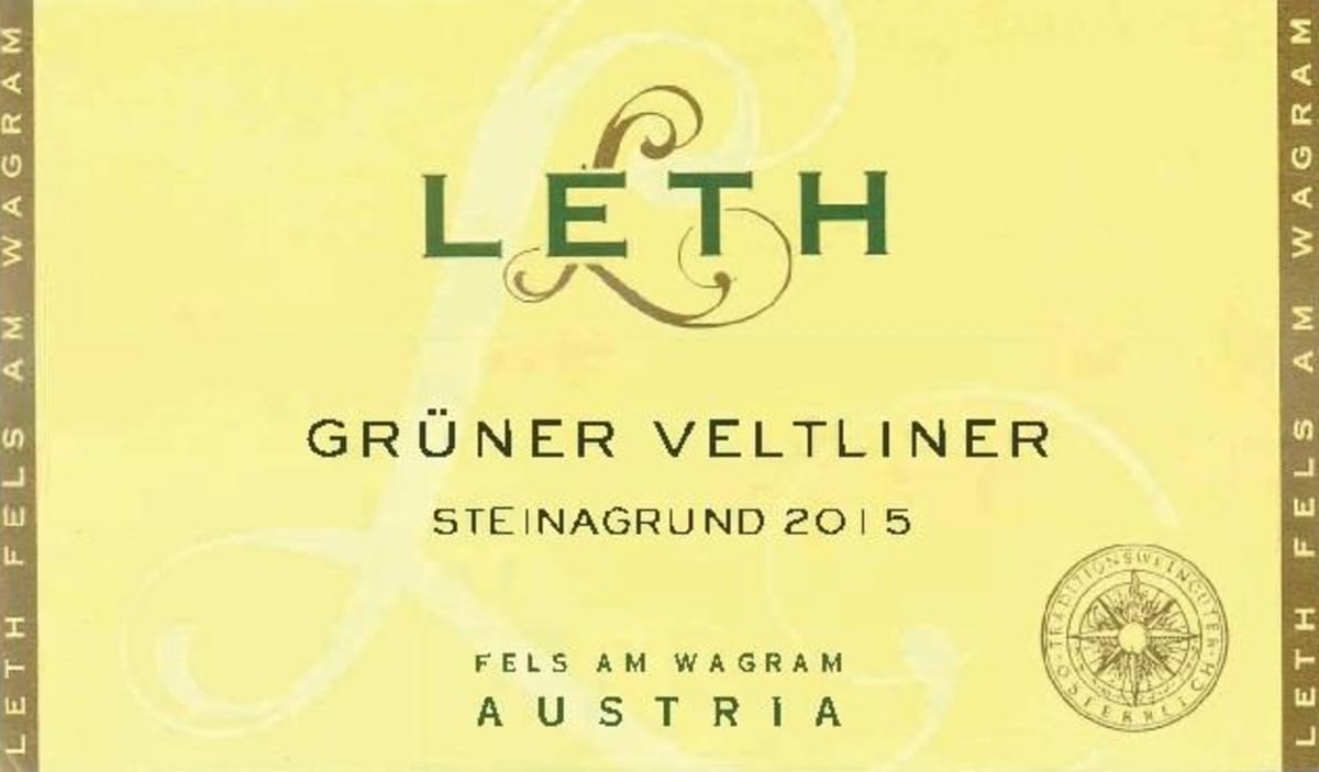 Leth Gruner Veltliner 2015 Front Label