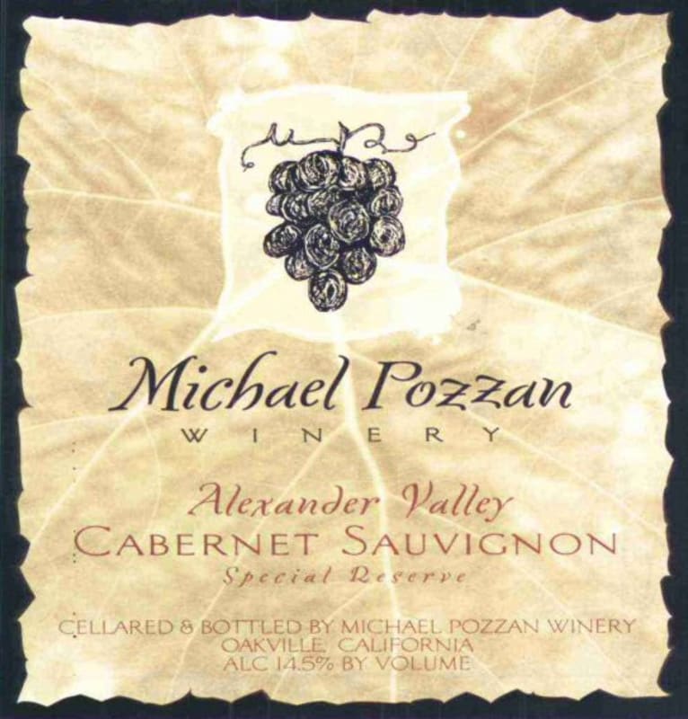 Michael Pozzan Special Reserve Cabernet Sauvignon 2011 Front Label