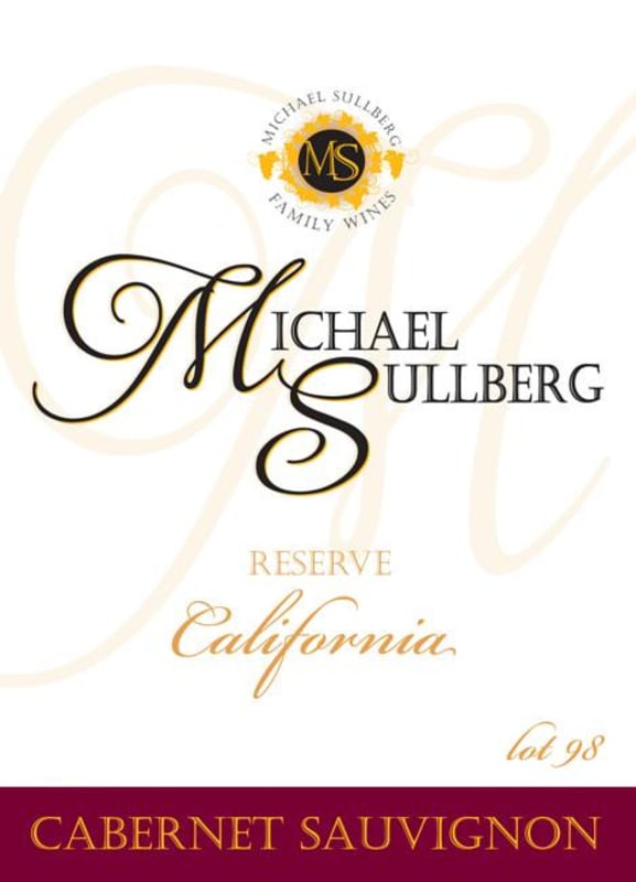 Michael Sullberg Reserve Cabernet Sauvignon 2013 Front Label