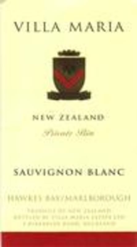 Villa Maria Private Bin Sauvignon Blanc 1999 Front Label