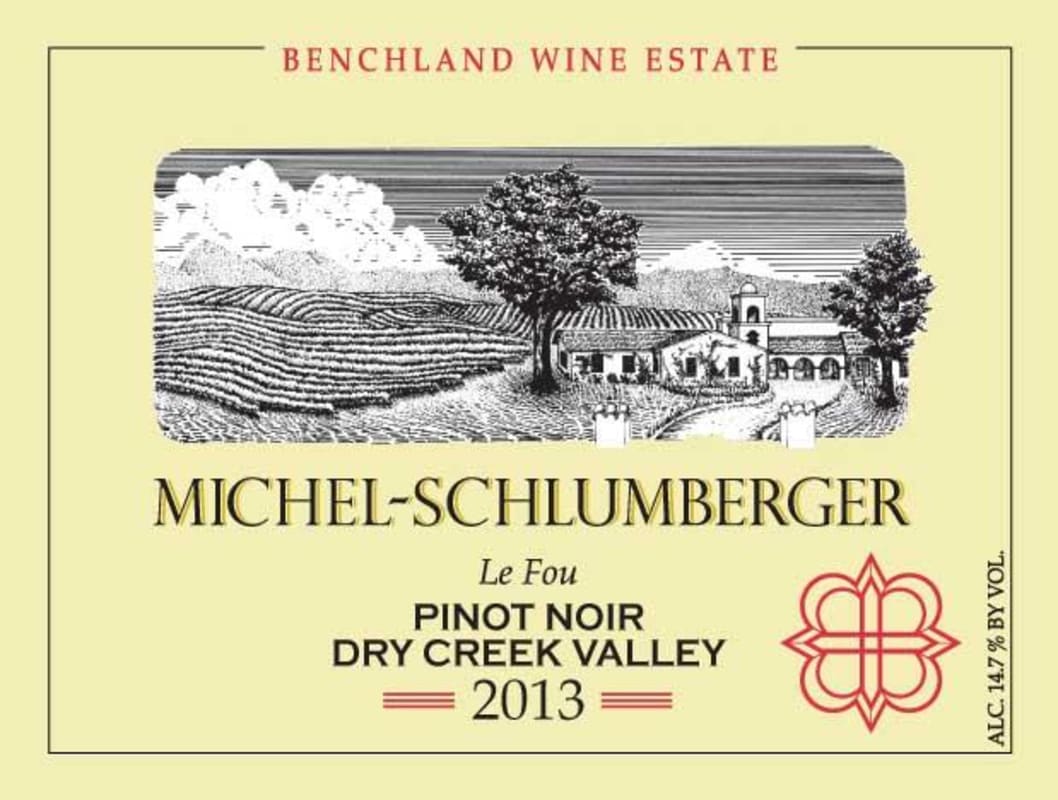 Michel-Schlumberger Le Fou Pinot Noir 2013 Front Label