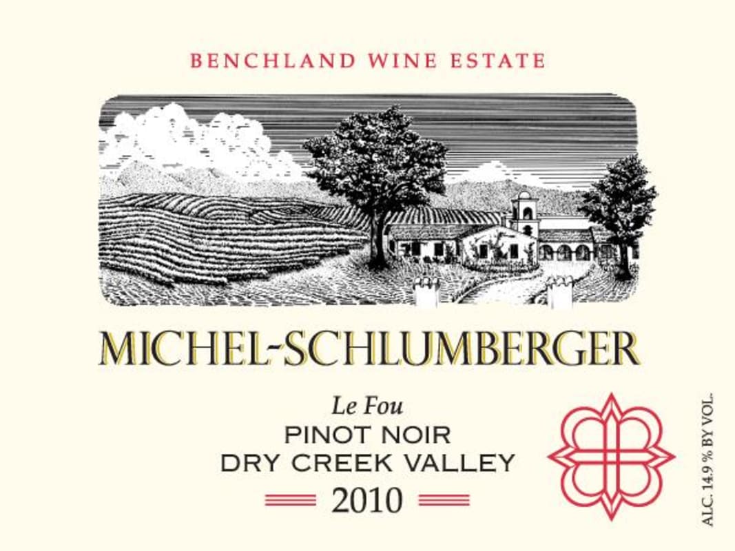 Michel-Schlumberger Le Fou Pinot Noir 2010 Front Label