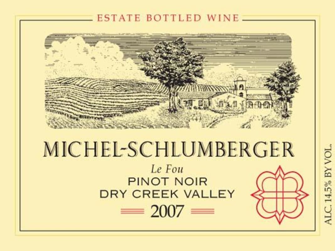 Michel-Schlumberger Le Fou Pinot Noir 2007 Front Label