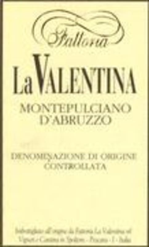 La Valentina Montepulciano d'Abruzzo 1997 Front Label