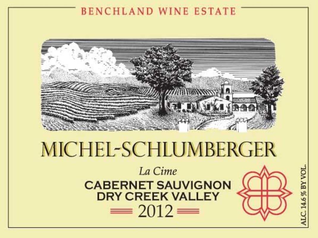Michel-Schlumberger La Cime Cabernet Sauvignon 2012 Front Label