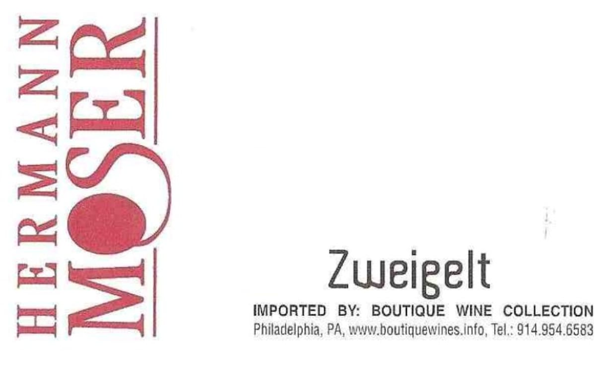 Hermann Moser Zweigelt 2011 Front Label