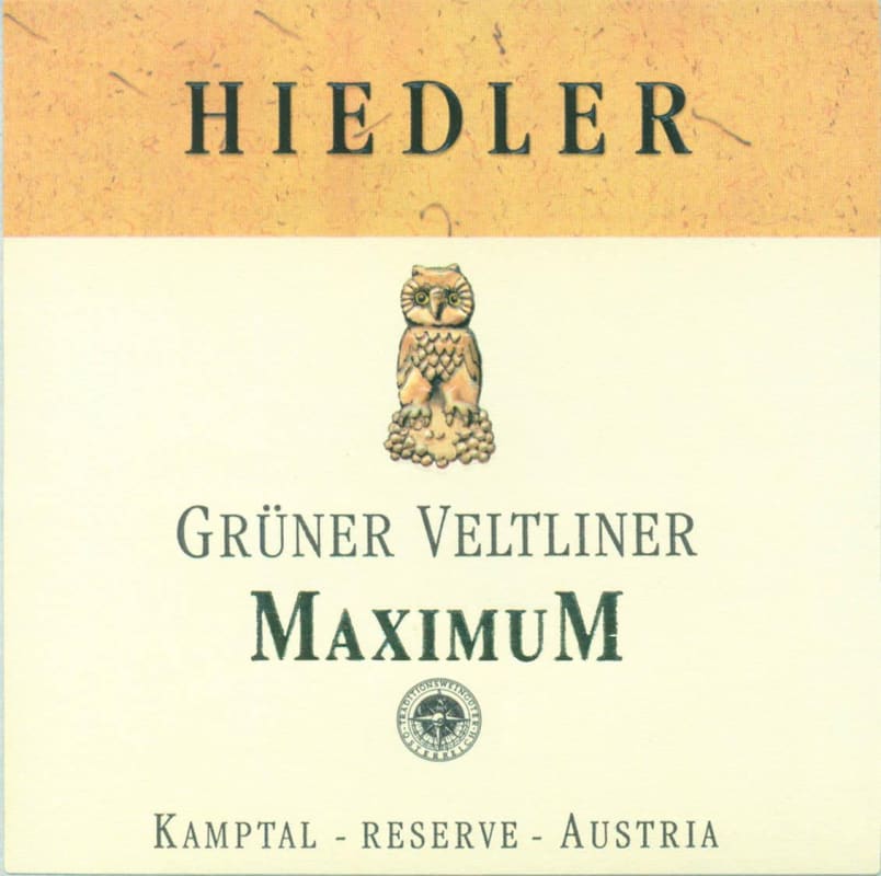 Hiedler Maximum Reserve Gruner Veltliner 2013 Front Label
