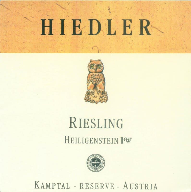 Hiedler Heiligenstein Erste OTW Lage Reserve Riesling 2015 Front Label