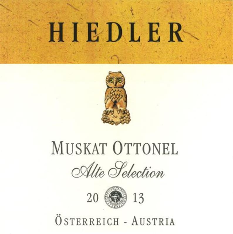 Hiedler Alte Selection Muskat Ottonel 2013 Front Label