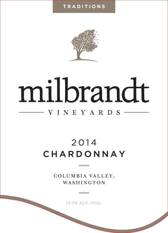 Milbrandt Traditions Chardonnay 2014 Front Label