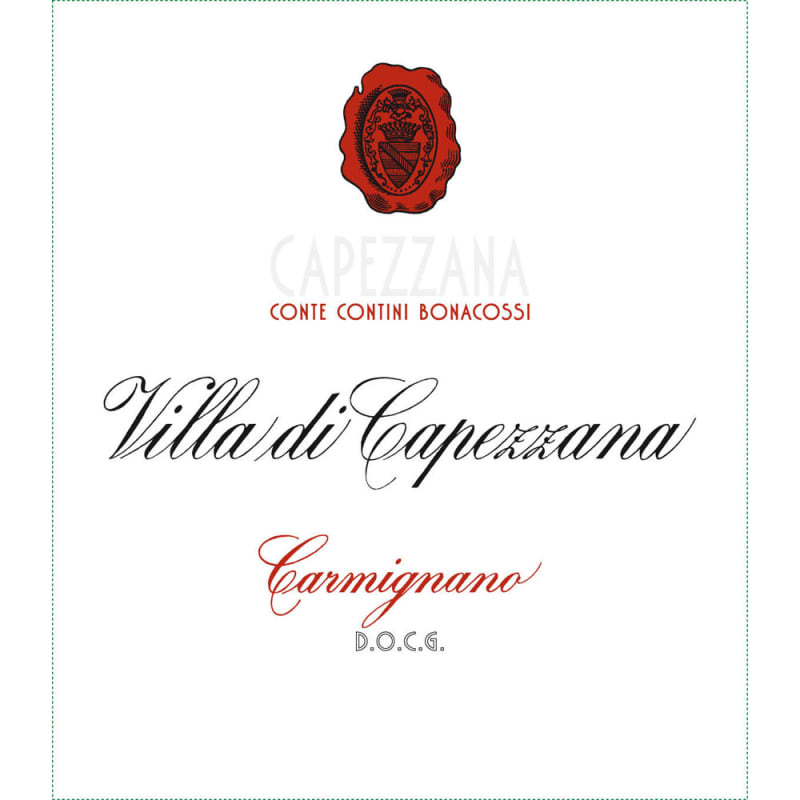 Capezzana Villa di Carmignano 2011 Front Label