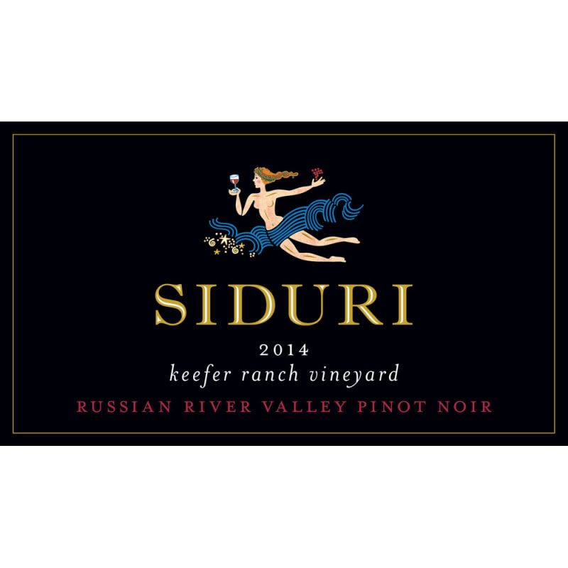 Siduri Keefer Ranch Vineyard Pinot Noir 2014 Front Label